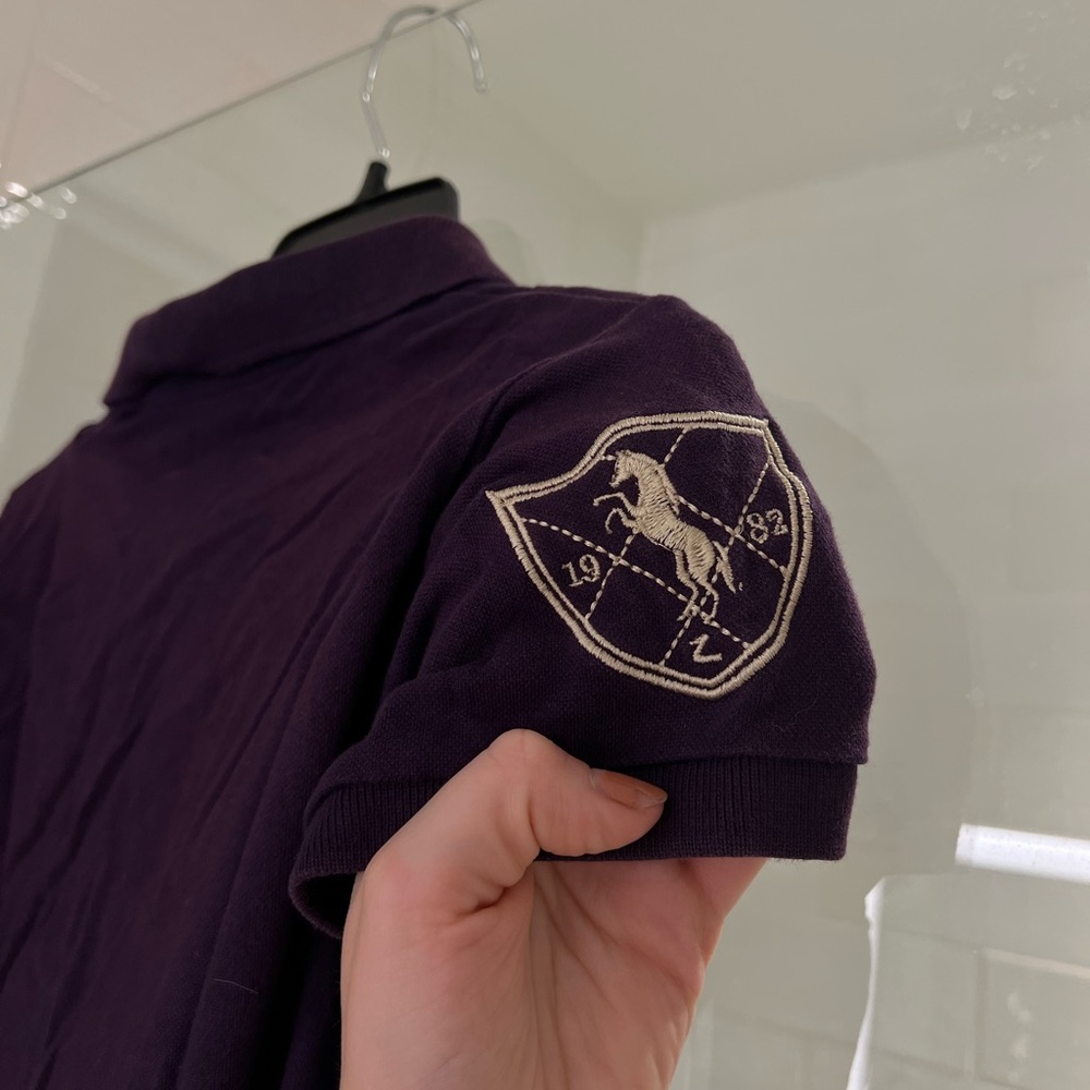 Equestrian Polo Shirt with Embroidered Logo